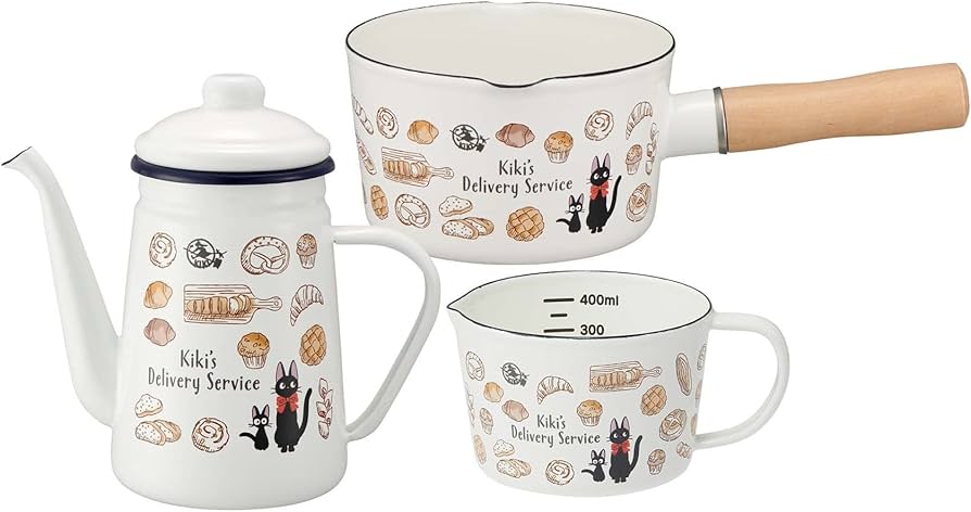 ホーロー鍋とミルクパンのセット Amazon｜スケーター (skater) ホーロー 両口 ミルクパン 魔女の宅急便